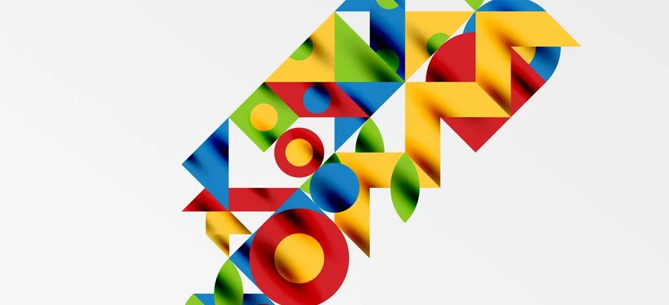 Geometric neo patterns. Abstract background for covers, banners, flyers and Stockillustratie