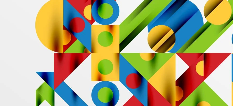 Geometric neo patterns. Abstract background for covers, banners, flyers and Stock Illustration