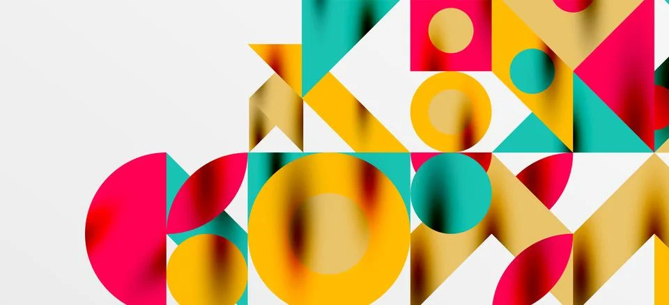 Geometric neo patterns. Abstract background for covers, banners, flyers and Stockillustratie