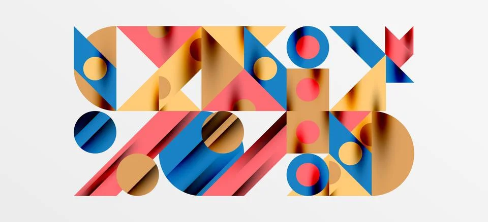 Geometric neo patterns. Abstract background for covers, banners, flyers and Illustrazione stock