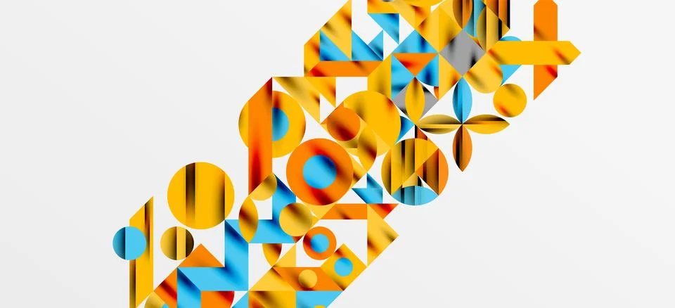 Geometric neo patterns. Abstract background for covers, banners, flyers and Stock Illustration