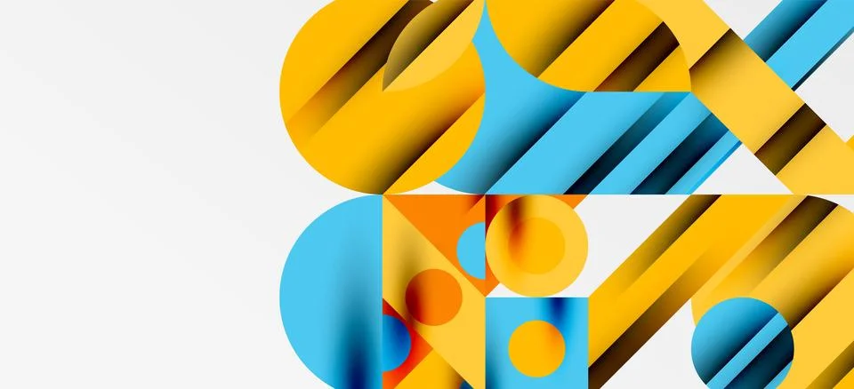 Geometric neo patterns. Abstract background for covers, banners, flyers and Stockillustratie