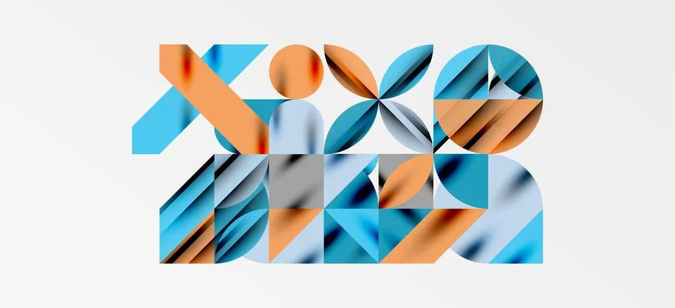 Geometric neo patterns. Abstract background for covers, banners, flyers and Stockillustratie