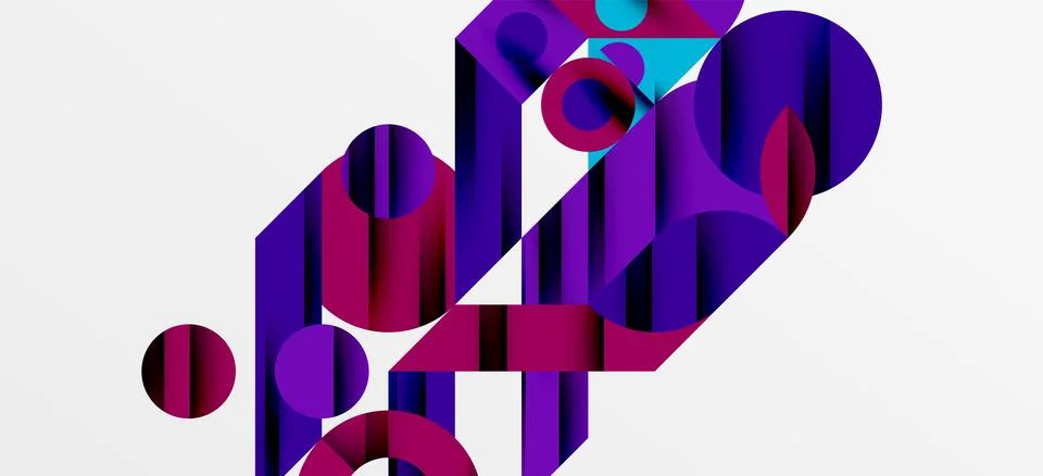 Geometric neo patterns. Abstract background for covers, banners, flyers and Stock Illustration