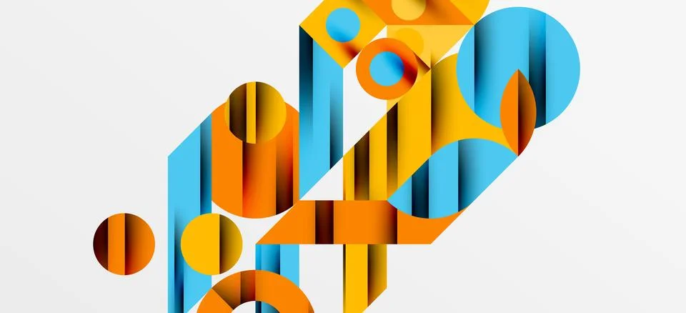 Geometric neo patterns. Abstract background for covers, banners, flyers and Stock Illustration