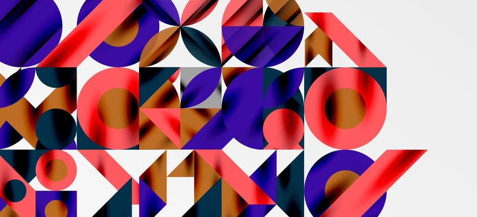 Geometric neo patterns. Abstract background for covers, banners, flyers and Stock Illustration