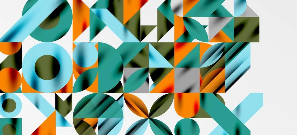 Geometric neo patterns. Abstract background for covers, banners, flyers and Stockillustratie