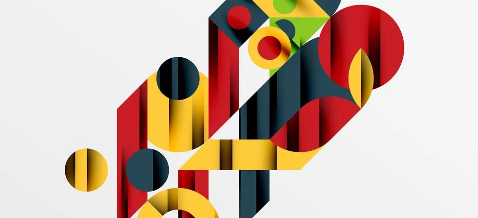 Geometric neo patterns. Abstract background for covers, banners, flyers and Stock Illustration