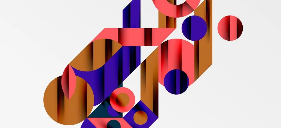 Geometric neo patterns. Abstract background for covers, banners, flyers and Illustrazione stock
