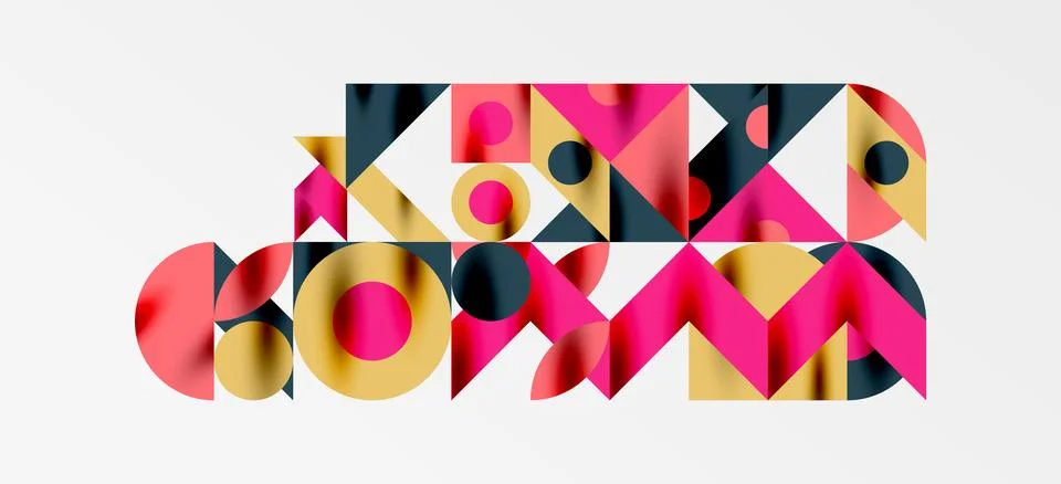 Geometric neo patterns. Abstract background for covers, banners, flyers and Stockillustratie