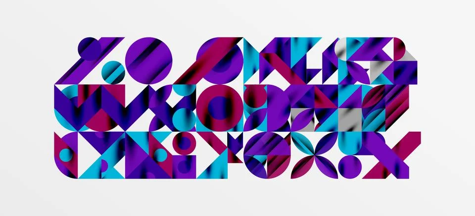 Geometric neo patterns. Abstract background for covers, banners, flyers and Stock Illustration
