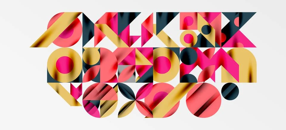 Geometric neo patterns. Abstract background for covers, banners, flyers and.. Illustrazione stock