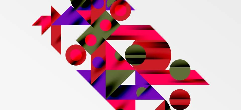 Geometric neo patterns. Abstract background for covers, banners, flyers and Stockillustratie