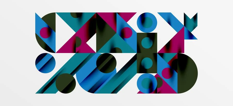 Geometric neo patterns. Abstract background for covers, banners, flyers and Stockillustratie