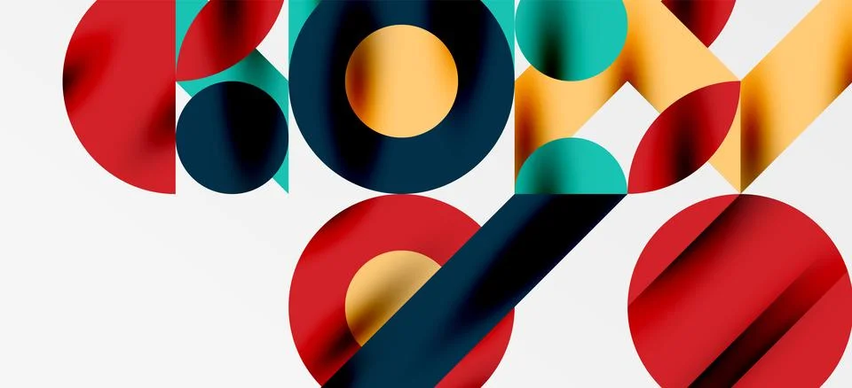 Geometric neo patterns. Abstract background for covers, banners, flyers and Stock Illustration