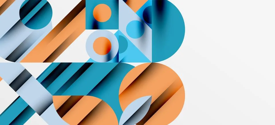 Geometric neo patterns. Abstract background for covers, banners, flyers and Stock Illustration