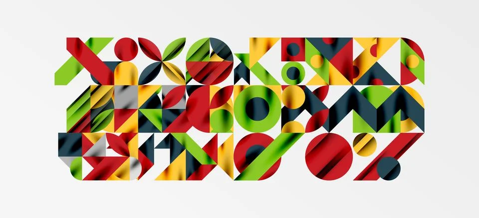 Geometric neo patterns. Abstract background for covers, banners, flyers and Stock Illustration