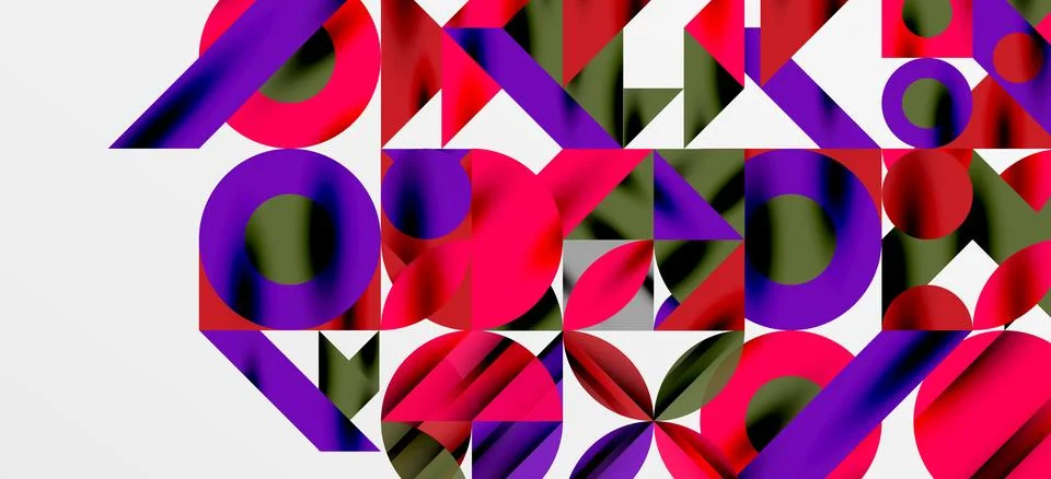 Geometric neo patterns. Abstract background for covers, banners, flyers and Stock Illustration