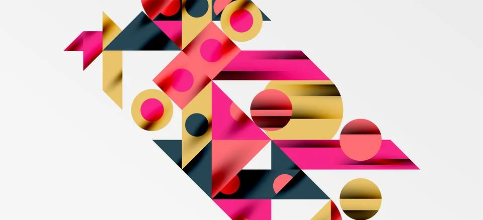 Geometric neo patterns. Abstract background for covers, banners, flyers and Stock Illustration
