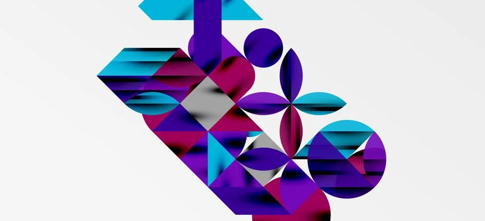 Geometric neo patterns. Abstract background for covers, banners, flyers and Stock Illustration