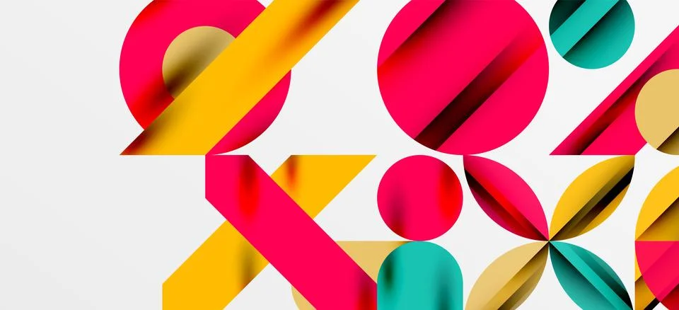 Geometric neo patterns. Abstract background for covers, banners, flyers and Stock Illustration