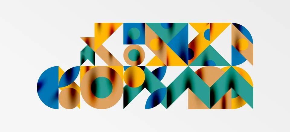 Geometric neo patterns. Abstract background for covers, banners, flyers and Stock Illustration