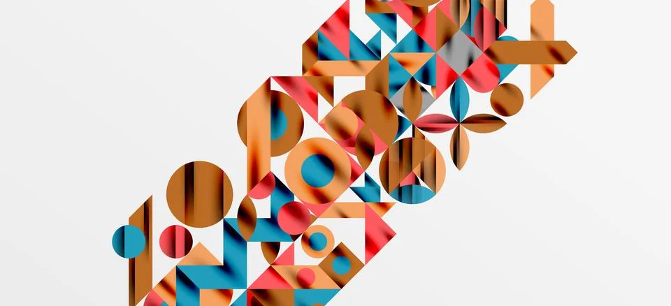 Geometric neo patterns. Abstract background for covers, banners, flyers and Stock Illustration