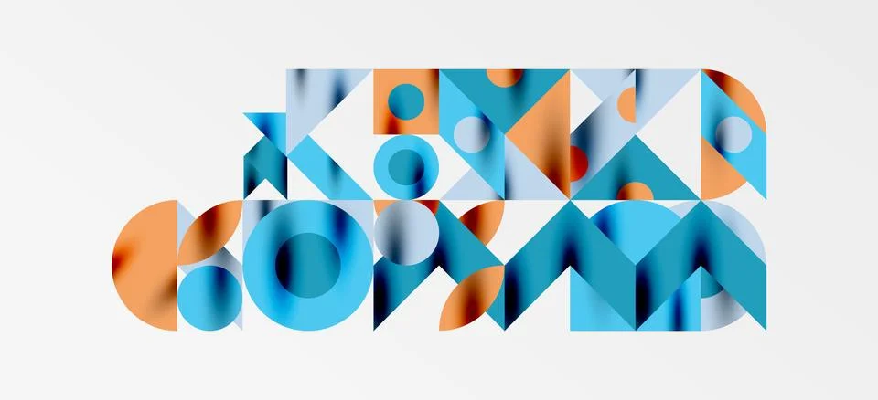 Geometric neo patterns. Abstract background for covers, banners, flyers and Stock Illustration