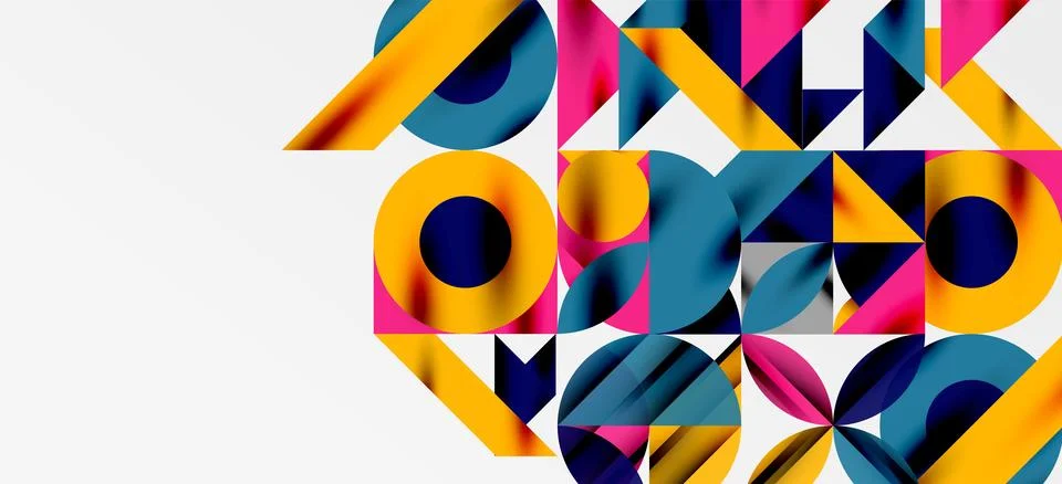 Geometric neo patterns. Abstract background for covers, banners, flyers and Stock Illustration