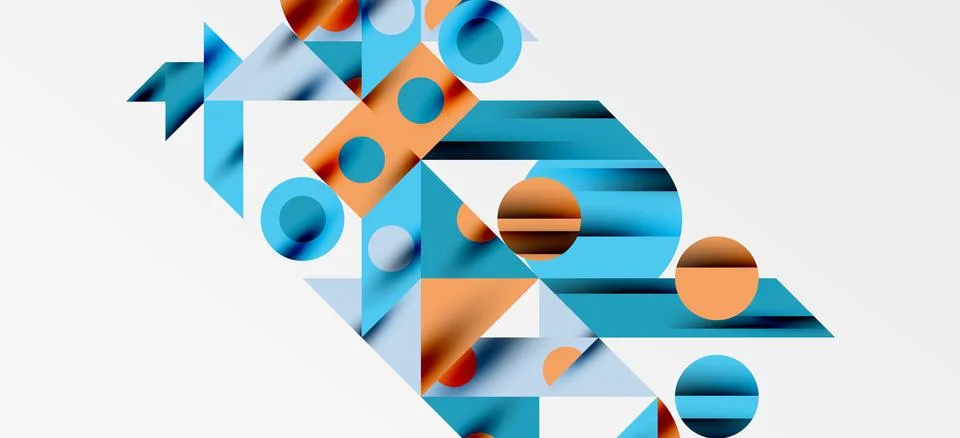 Geometric neo patterns. Abstract background for covers, banners, flyers and Stock Illustration