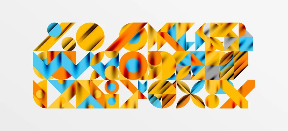 Geometric neo patterns. Abstract background for covers, banners, flyers and Stock Illustration