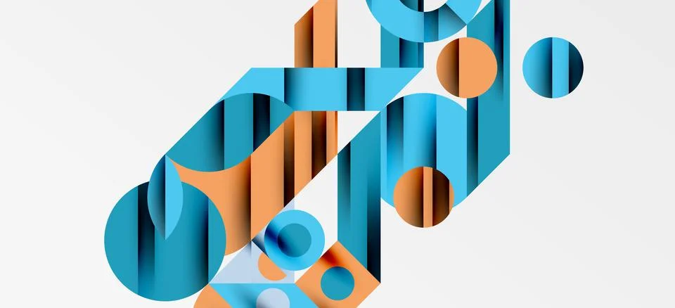 Geometric neo patterns. Abstract background for covers, banners, flyers and Stock Illustration