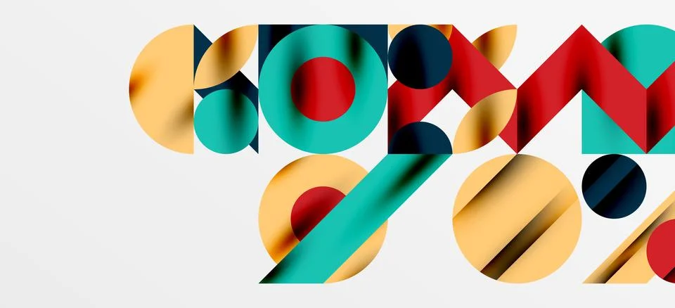 Geometric neo patterns. Abstract background for covers, banners, flyers and Stock Illustration