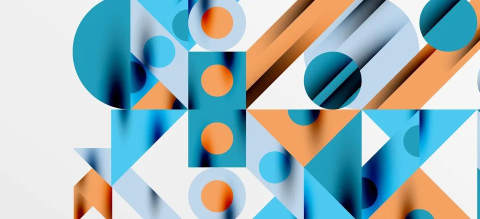 Geometric neo patterns. Abstract background for covers, banners, flyers and Stock Illustration