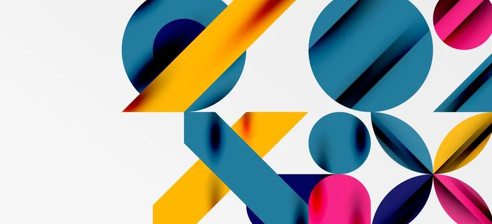 Geometric neo patterns. Abstract background for covers, banners, flyers and Stock Illustration