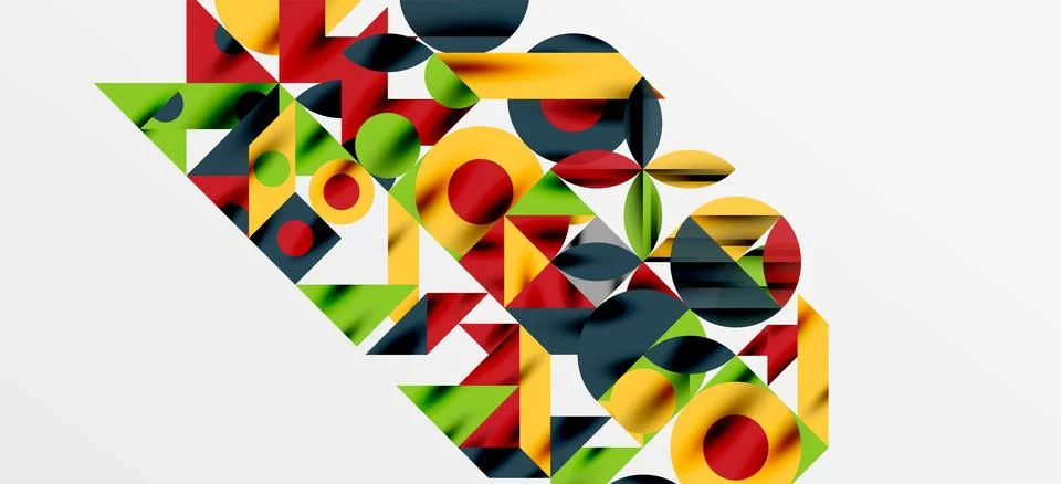Geometric neo patterns. Abstract background for covers, banners, flyers and Stock Illustration