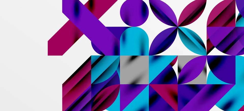 Geometric neo patterns. Abstract background for covers, banners, flyers and Illustrazione stock