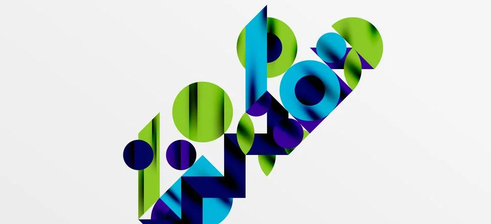 Geometric neo patterns. Abstract background for covers, banners, flyers and Stock Illustration