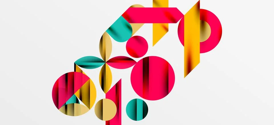 Geometric neo patterns. Abstract background for covers, banners, flyers and Stock Illustration