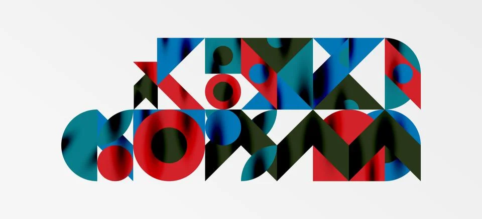 Geometric neo patterns. Abstract background for covers, banners, flyers and Stock Illustration