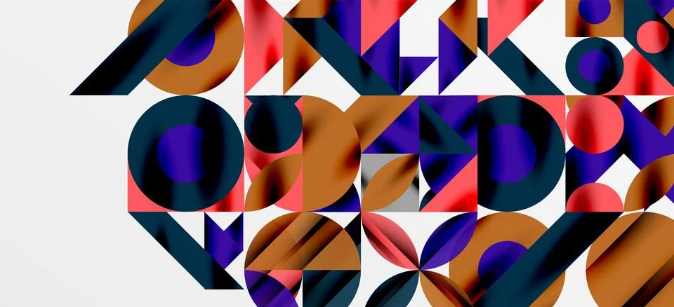Geometric neo patterns. Abstract background for covers, banners, flyers and Illustrazione stock