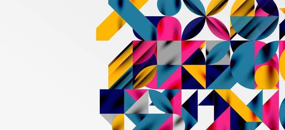 Geometric neo patterns. Abstract background for covers, banners, flyers and Stock Illustration