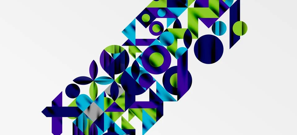 Geometric neo patterns. Abstract background for covers, banners, flyers and Stock Illustration
