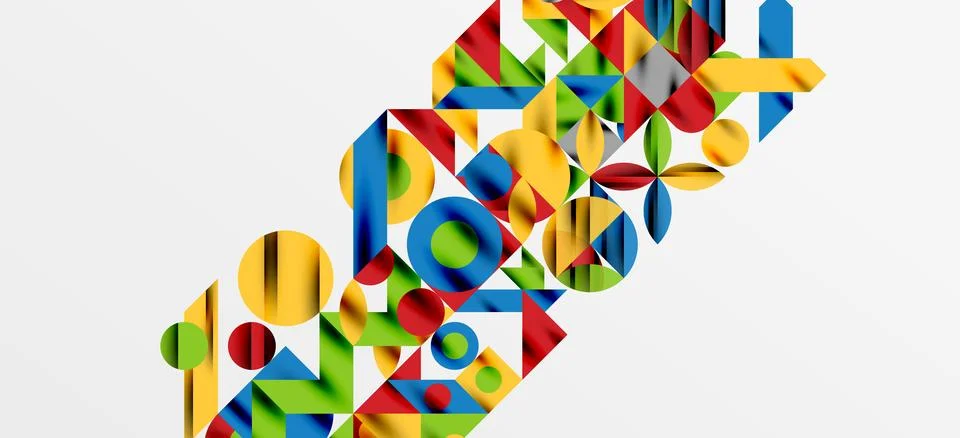 Geometric neo patterns. Abstract background for covers, banners, flyers and Stock Illustration
