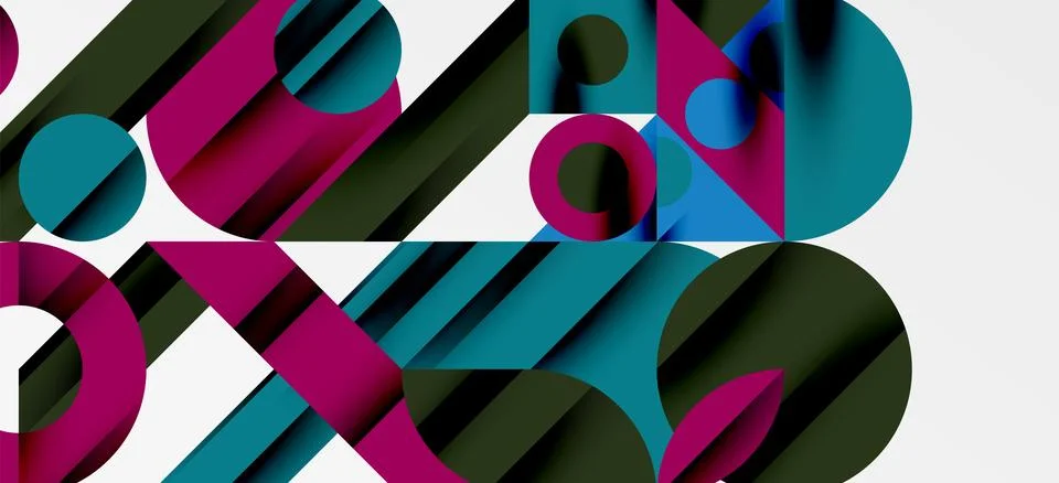 Geometric neo patterns. Abstract background for covers, banners, flyers and Stock Illustration
