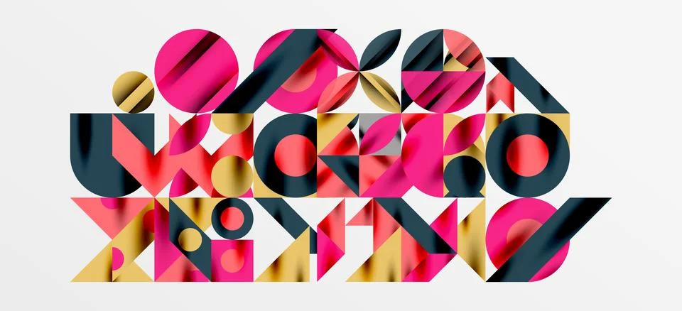 Geometric neo patterns. Abstract background for covers, banners, flyers and Stockillustratie