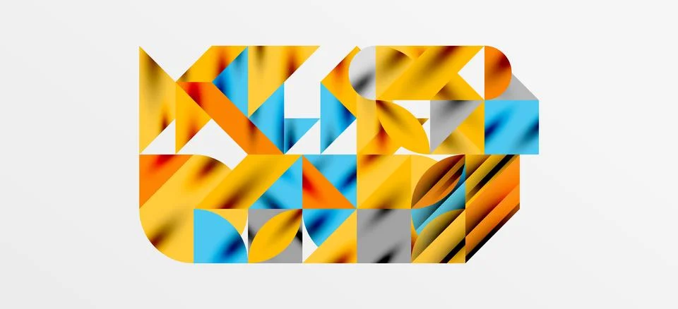 Geometric neo patterns. Abstract background for covers, banners, flyers and Stock Illustration