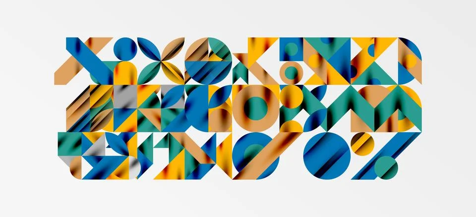 Geometric neo patterns. Abstract background for covers, banners, flyers and Stock Illustration