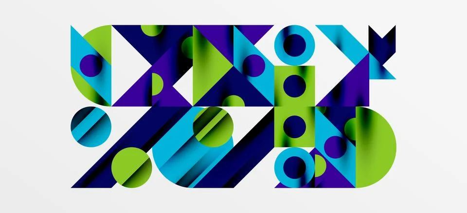 Geometric neo patterns. Abstract background for covers, banners, flyers and Stockillustratie