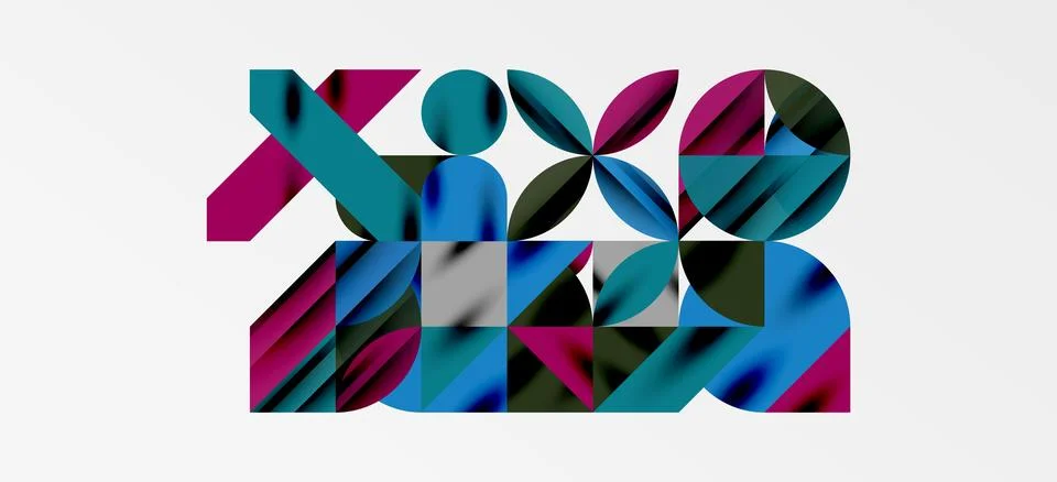 Geometric neo patterns. Abstract background for covers, banners, flyers and Stock Illustration